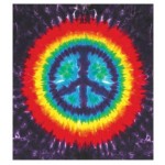 Tye Dye Peace Tapestry