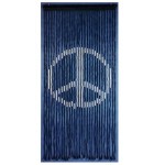 Peace Sign Wood Beaded Curtain